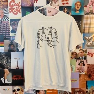 oversized skeleton tee brandy melville